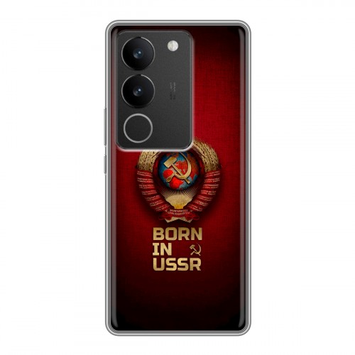 Дизайнерский силиконовый чехол для Vivo S17 Флаг Герб СССР
