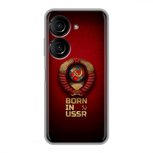 Дизайнерский силиконовый чехол для ASUS ZenFone 9 Флаг Герб СССР