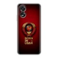 Дизайнерский силиконовый чехол для OPPO A38 4G Флаг Герб СССР