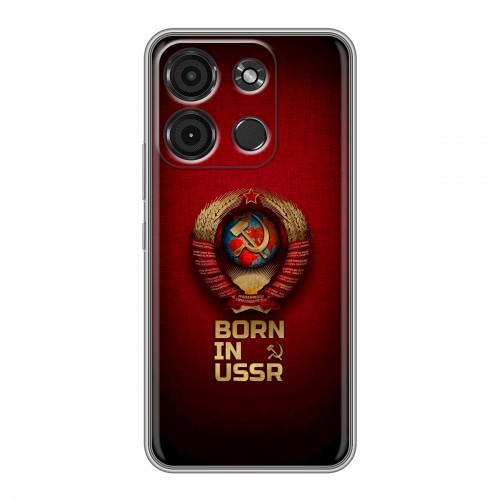 Дизайнерский пластиковый чехол для Itel A60s Флаг Герб СССР