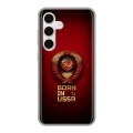 Дизайнерский силиконовый чехол для Samsung Galaxy S24 Флаг Герб СССР