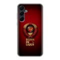 Дизайнерский силиконовый чехол для Samsung Galaxy A55 Флаг Герб СССР