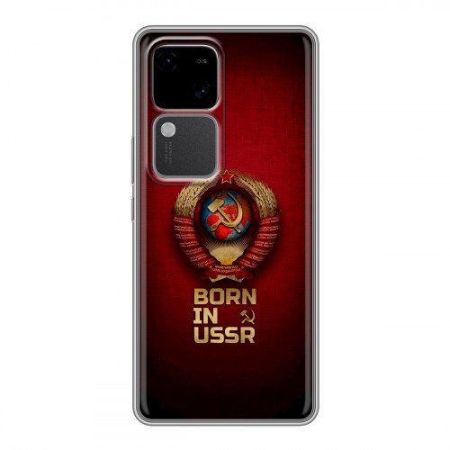 Дизайнерский силиконовый чехол для Vivo V30 5G Флаг Герб СССР