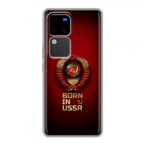 Дизайнерский силиконовый чехол для Vivo V30 Pro Флаг Герб СССР