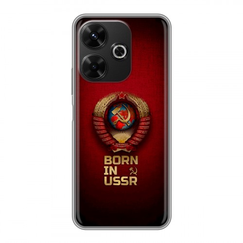 Дизайнерский силиконовый чехол для RedMi 13 4G Флаг Герб СССР