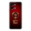 Дизайнерский силиконовый чехол для Vivo Y28 Флаг Герб СССР