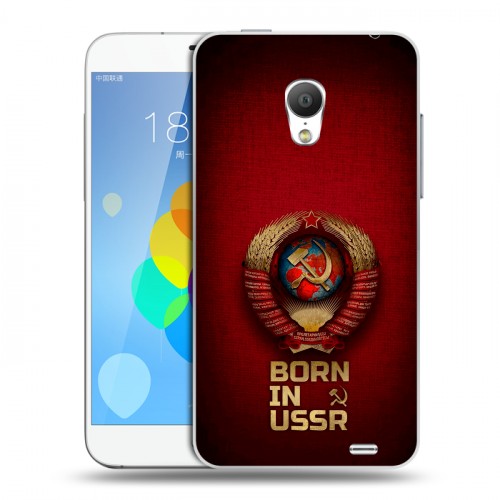 Дизайнерский пластиковый чехол для  Meizu MX3 Флаг Герб СССР