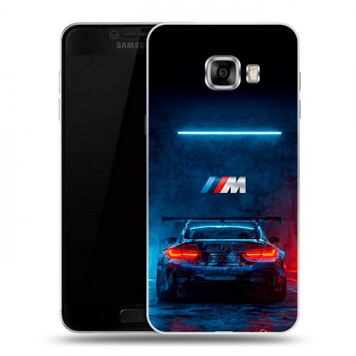 Дизайнерский пластиковый чехол для Samsung Galaxy C5 BMW БМВ