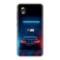 Дизайнерский силиконовый чехол для ZTE Blade A3 (2019) BMW БМВ