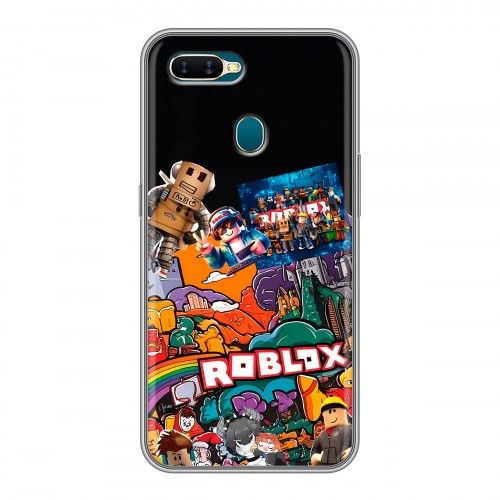 Дизайнерский силиконовый чехол для OPPO AX7 Roblox Роблокс