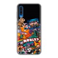 Дизайнерский пластиковый чехол для Samsung Galaxy A50 Roblox Роблокс