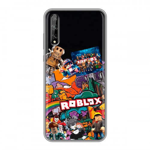 Дизайнерский силиконовый чехол для Huawei Y8p Roblox Роблокс