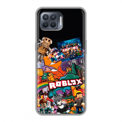 Дизайнерский силиконовый чехол для OPPO Reno4 Lite Roblox Роблокс