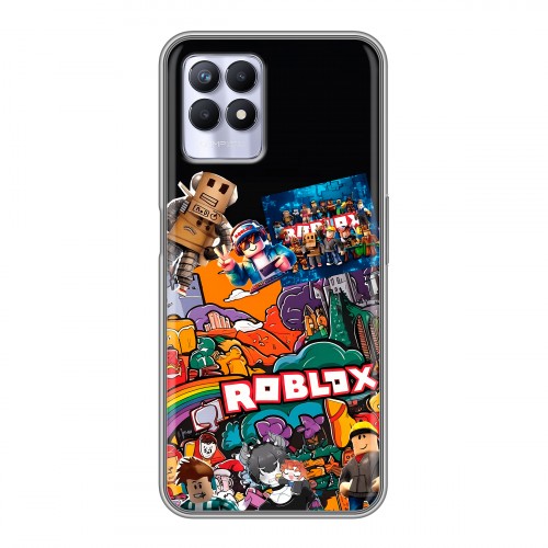 Дизайнерский силиконовый чехол для Realme 8i Roblox Роблокс