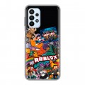 Дизайнерский силиконовый с усиленными углами чехол для Samsung Galaxy A23 Roblox Роблокс