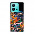 Дизайнерский пластиковый чехол для Vivo V25 Roblox Роблокс