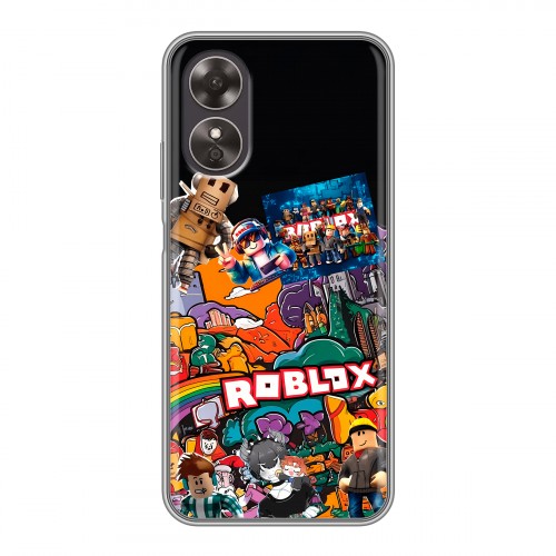 Дизайнерский пластиковый чехол для OPPO A17 Roblox Роблокс