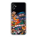 Дизайнерский силиконовый с усиленными углами чехол для Samsung Galaxy A04e Roblox Роблокс