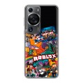 Дизайнерский пластиковый чехол для Huawei P60 Roblox Роблокс