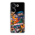 Дизайнерский пластиковый чехол для Tecno Camon 20 Roblox Роблокс