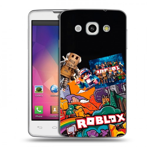 Дизайнерский пластиковый чехол для LG L60 Roblox Роблокс