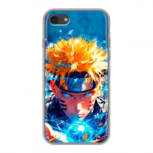 Дизайнерский силиконовый чехол для Iphone 7 Аниме Наруто Naruto