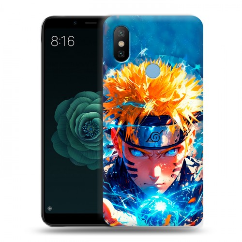 Дизайнерский силиконовый чехол для Xiaomi Mi A2 Аниме Наруто Naruto