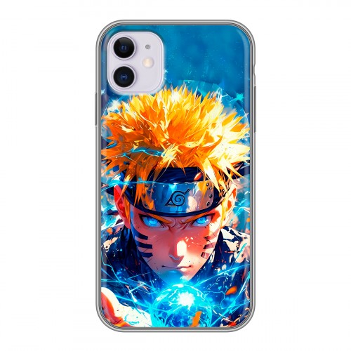 Дизайнерский силиконовый чехол для Iphone 11 Аниме Наруто Naruto