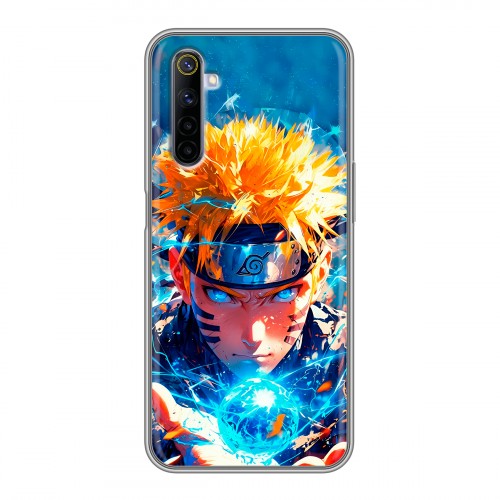 Дизайнерский силиконовый с усиленными углами чехол для Realme 6 Аниме Наруто Naruto