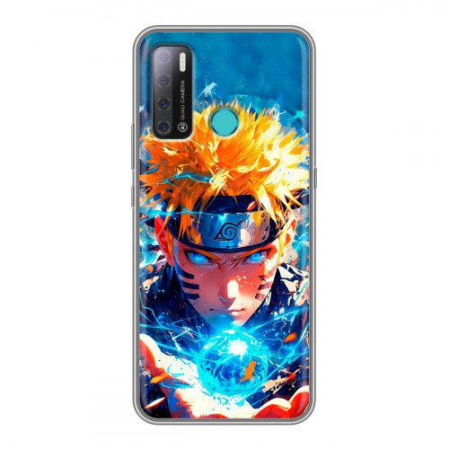 Дизайнерский силиконовый с усиленными углами чехол для Tecno Pouvoir 4 Аниме Наруто Naruto