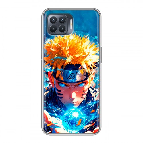Дизайнерский силиконовый чехол для OPPO Reno4 Lite Аниме Наруто Naruto