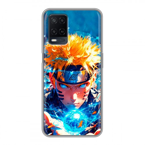 Дизайнерский силиконовый чехол для OPPO A54 Аниме Наруто Naruto