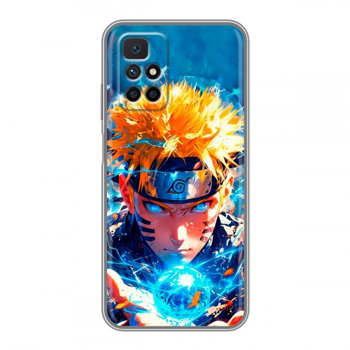 Дизайнерский силиконовый чехол для Xiaomi Redmi 10 Аниме Наруто Naruto
