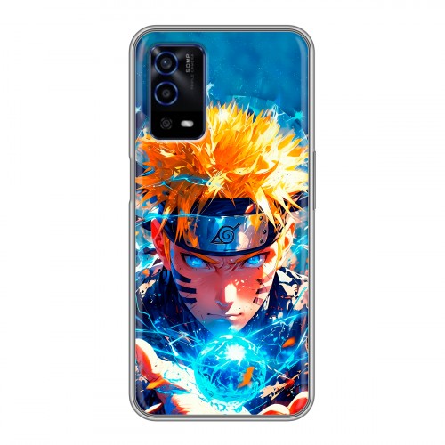 Дизайнерский силиконовый с усиленными углами чехол для OPPO A55 Аниме Наруто Naruto