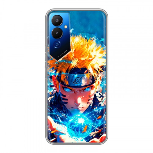 Дизайнерский силиконовый чехол для Tecno Pova 4 Аниме Наруто Naruto