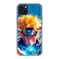 Дизайнерский силиконовый чехол для Iphone 15 Plus Аниме Наруто Naruto