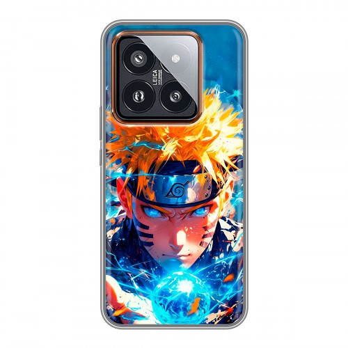 Дизайнерский силиконовый чехол для Xiaomi 14 Pro Аниме Наруто Naruto