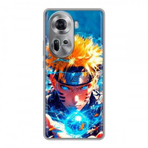 Дизайнерский силиконовый чехол для OPPO Reno 11 Аниме Наруто Naruto