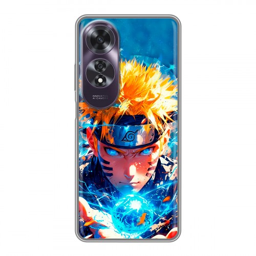 Дизайнерский силиконовый чехол для OPPO A60 Аниме Наруто Naruto