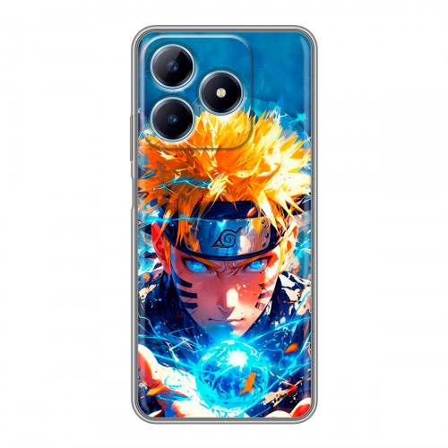 Дизайнерский силиконовый чехол для Realme C63 Аниме Наруто Naruto
