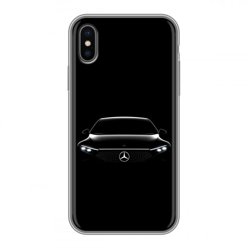 Дизайнерский силиконовый чехол для Iphone x10 Mercedes Мерседес