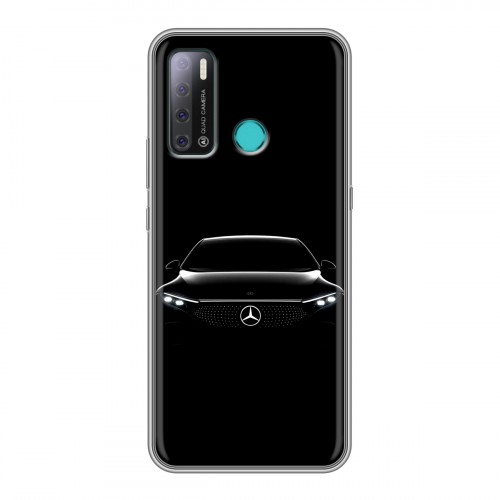 Дизайнерский силиконовый с усиленными углами чехол для Tecno Pouvoir 4 Mercedes Мерседес