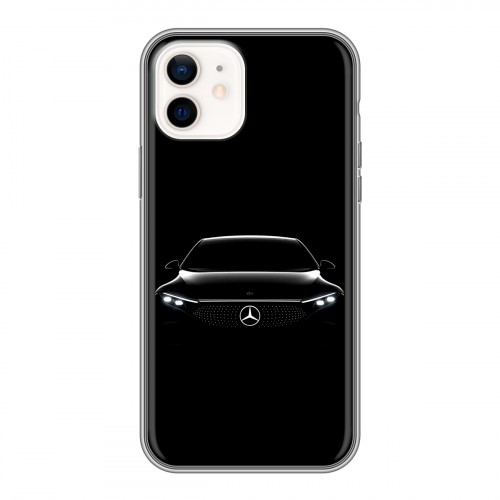 Дизайнерский силиконовый чехол для Iphone 12 Mercedes Мерседес