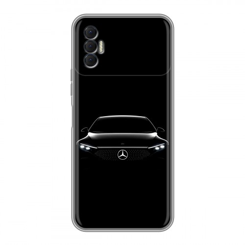 Дизайнерский силиконовый с усиленными углами чехол для Tecno Spark 8P Mercedes Мерседес