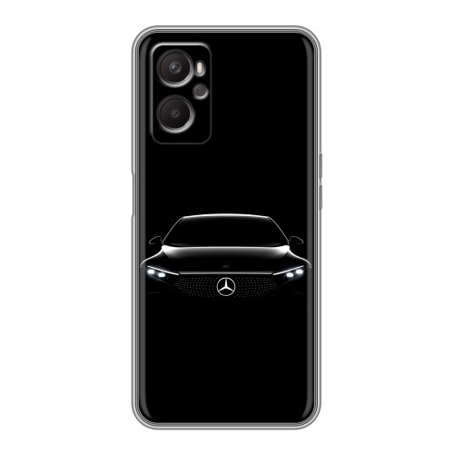 Дизайнерский силиконовый с усиленными углами чехол для OPPO A96 Mercedes Мерседес