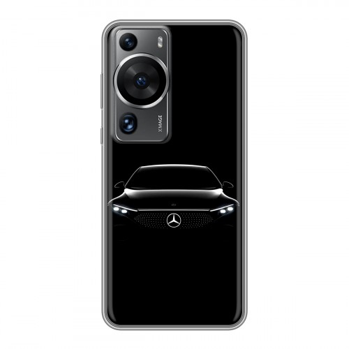 Дизайнерский силиконовый с усиленными углами чехол для Huawei P60 Mercedes Мерседес