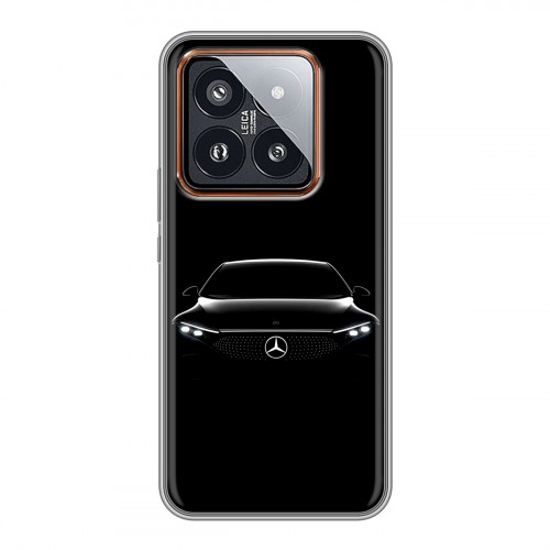 Дизайнерский силиконовый чехол для Xiaomi 14 Pro Mercedes Мерседес