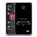 Дизайнерский пластиковый чехол для Nokia X Mercedes Мерседес