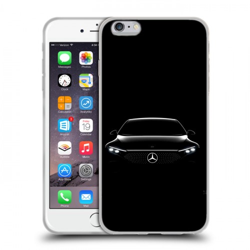Дизайнерский силиконовый чехол для Iphone 6 Plus/6s Plus Mercedes Мерседес