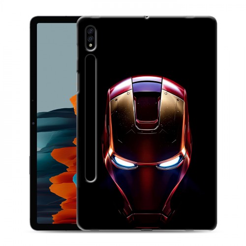 Дизайнерский силиконовый чехол для Samsung Galaxy Tab S7 IronMan Железный человек